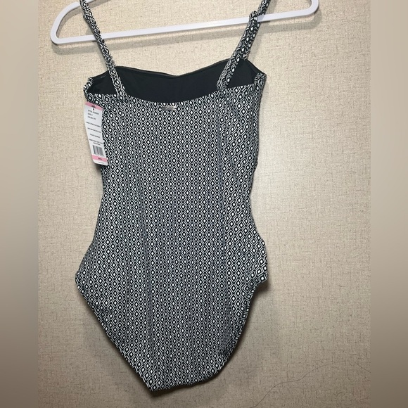 DKNY SWIM SUIT BLACK & WHITE Size S NEW WITH TAG - Picture 2 of 8